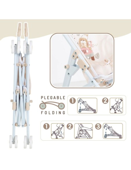 Chair for Dolls Colorbaby Safari 27 x 56 x 53 cm Foldable 12 Units