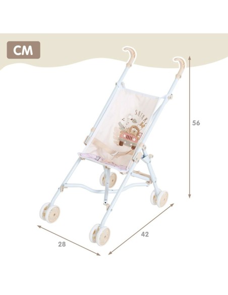 Chair for Dolls Colorbaby Safari 27 x 56 x 53 cm Foldable 12 Units