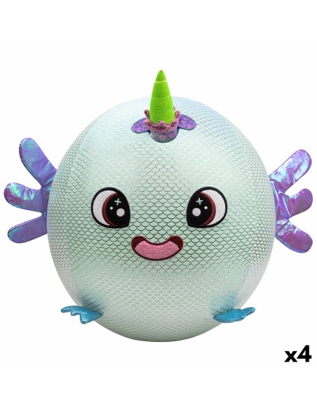 Fluffy toy Eolo Celeste Plush Plastic 45 x 45 x 45 cm Inflatable (4 Units)