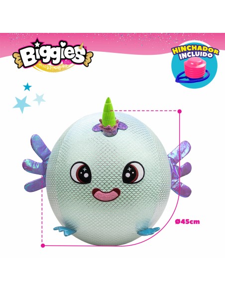 Fluffy toy Eolo Celeste Plush Plastic 45 x 45 x 45 cm Inflatable (4 Units)