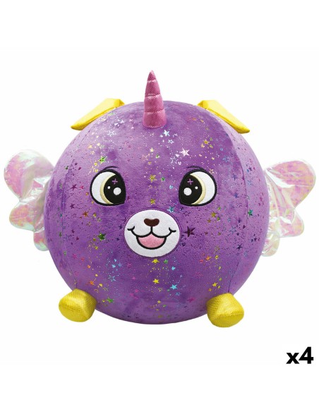 Fluffy toy Eolo Purple Plush Plastic 45 x 45 x 45 cm Inflatable (4 Units)
