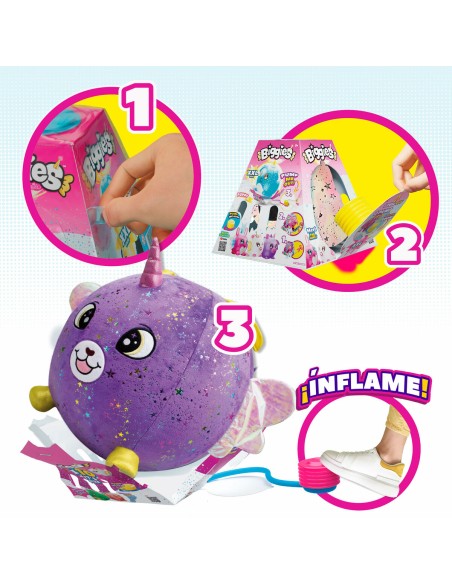 Fluffy toy Eolo Purple Plush Plastic 45 x 45 x 45 cm Inflatable (4 Units)