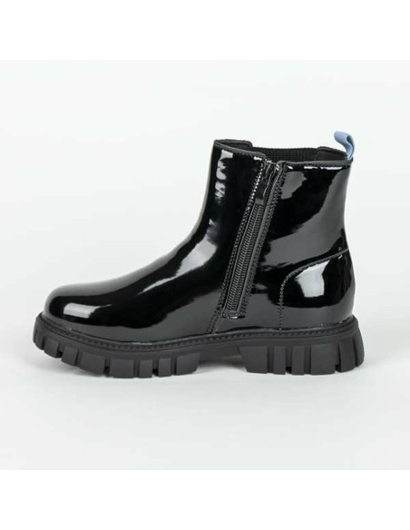 Kids Casual Boots Stitch Black