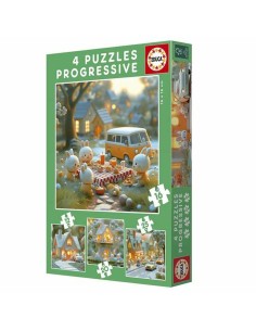 Puzzle Educa Rabbit 12 Pieces 16 Pieces 20 Pieces 25 Pieces (4 Units)