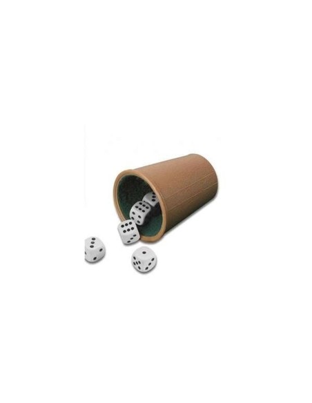 Shaker with Poker Dice Cayro