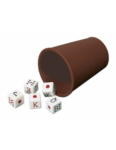 Shaker with Poker Dice Cayro