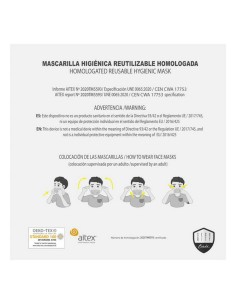 Hygienic Face Mask Frozen Children's Grey 2