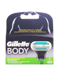 Replacement razorblade Body Gillette Body (2 uds) (2 Units)