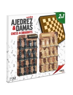 Parchís, Chess and Checkers Board Cayro Wood Plastic