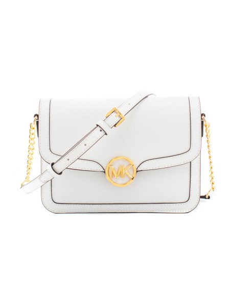 Shoulder Bag Michael Kors Leida White 23 x 16 x 7 cm