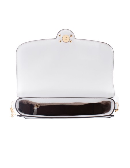 Shoulder Bag Michael Kors Leida White 23 x 16 x 7 cm
