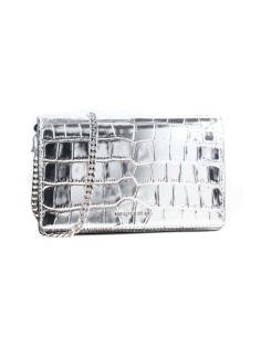 Shoulder Bag Michael Kors 32F4SJ6C8K-SILVER Grey 22 x 14 x 6 cm