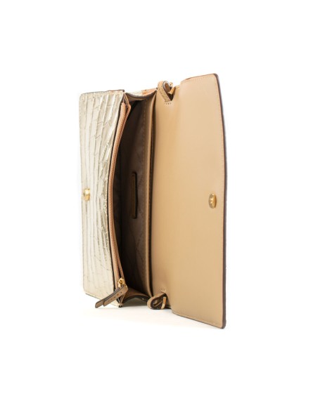Shoulder Bag Michael Kors 32F4GJ6C8K-PALE-GOLD Golden 22 x 14 x 6 cm