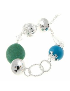 Ladies'Bracelet Cristian Lay 436210 (23 cm)  Blue Green Steel Silver (23 cm)