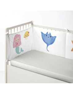 Cot protector Cool Kids Mermaid (60 x 60 x 60 + 40 cm)