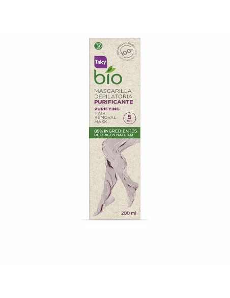 Body Hair Removal Wax Taky Bio Natural 0% Purifying 200 ml
