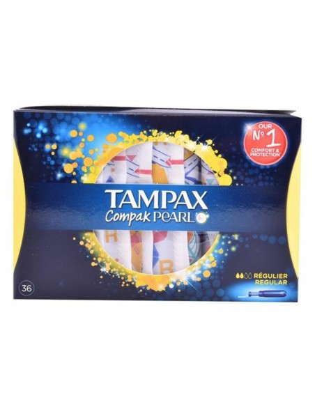 Pack of Tampons Pearl Regular Tampax Tampax Pearl Compak (36 uds) 36 Units