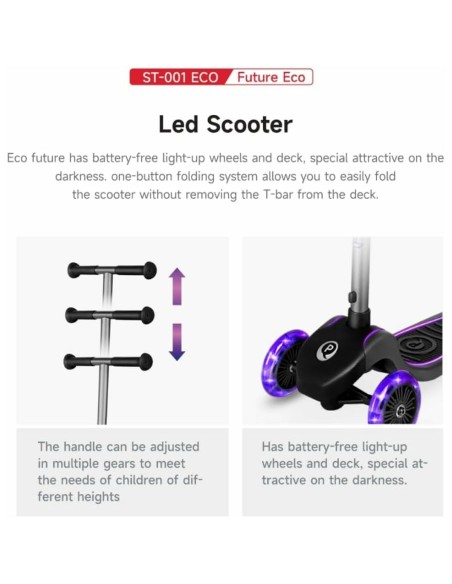 Scooter Ociotrends Eco Future Scooter Green 3 wheels
