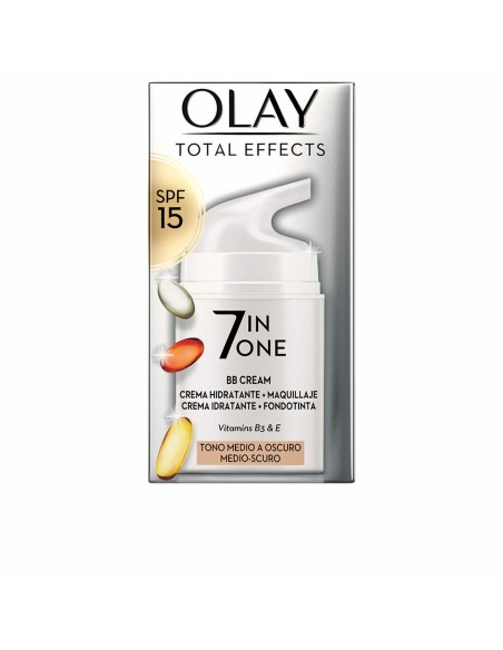 Hydrating Cream with Colour Olay Total Effects Bb Cream Medium Dark Spf 15 50 ml