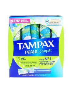 Super Tampons PEARL Tampax Tampax Pearl Compak (18 uds) 18 uds