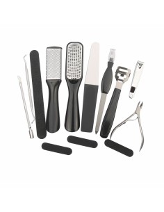 Manicure and pedicure sets Paloma Beauties HIGIENE Y BIENESTAR Black 10 Pieces