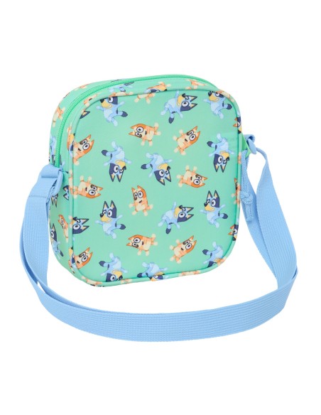 Shoulder Bag Bluey Sisters Green 16 x 18 x 4 cm