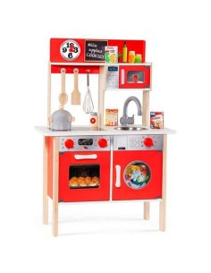 Toy kitchen Moltó 21292 Wood Red (10 pcs)