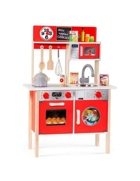 Toy kitchen Moltó 21292 Wood Red (10 pcs)