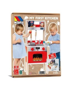 Toy kitchen Moltó 21293 Wood Red (10 pcs) 2