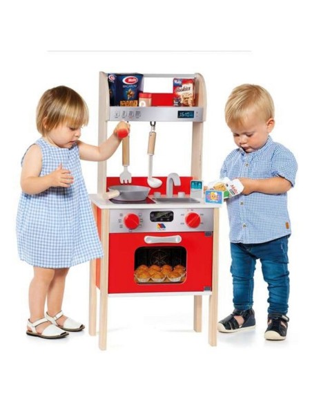 Toy kitchen Moltó 21293 Wood Red (10 pcs)