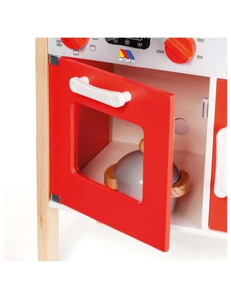 Toy kitchen Moltó 21292 Wood Red (10 pcs)