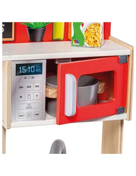 Toy kitchen Moltó 21292 Wood Red (10 pcs)