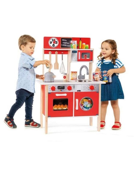Toy kitchen Moltó 21292 Wood Red (10 pcs)