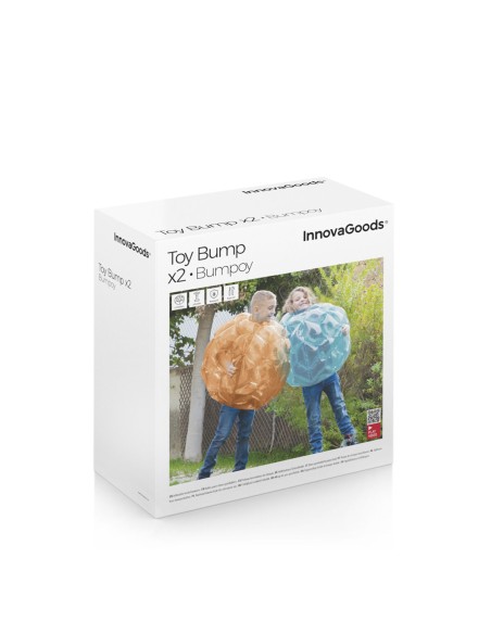 Giant Inflatable Bumper Bubble Ball Bumpoy InnovaGoods 2 Units