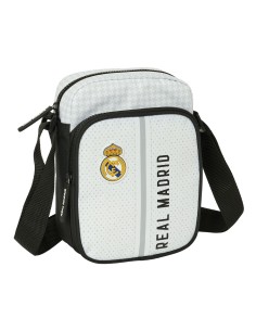 Shoulder Bag Real Madrid C.F. White Grey 16 x 22 x 6 cm