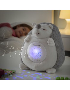 Hedgehog Soft Toy with White Noise and Nightlight Projector Spikey InnovaGoods