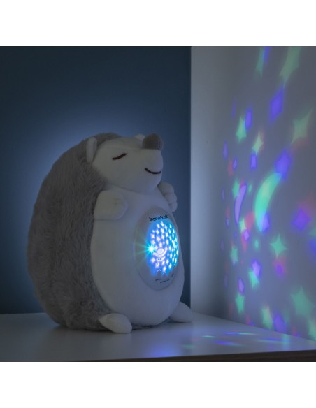 Hedgehog Soft Toy with White Noise and Nightlight Projector Spikey InnovaGoods