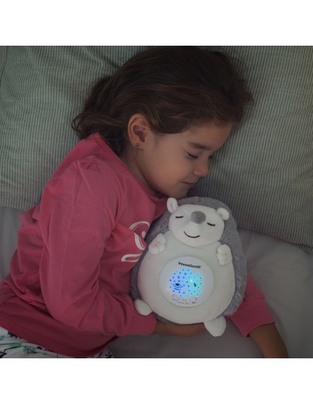 Hedgehog Soft Toy with White Noise and Nightlight Projector Spikey InnovaGoods