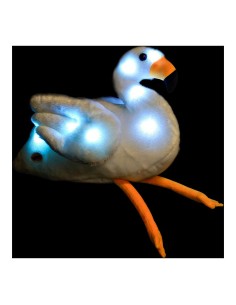 Fluffy toy DKD Home Decor White Pink Children's Pink flamingo 34 x 25 x 27 cm (2 Units) 2