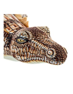 Fluffy toy DKD Home Decor S3016335 Brown Children's Crocodile 46 x 22 x 8 cm 2