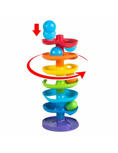 Activity Spiral PlayGo Rainbow 4 Units 15 x 37 x 15,5 cm