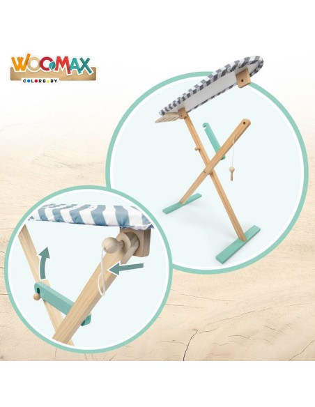 Ironing board Woomax Toy 2 Pieces 71,5 x 61,5 x 19 cm (4 Units)