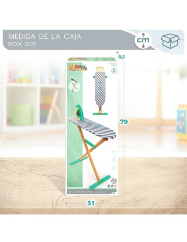 Ironing board Woomax Toy 2 Pieces 71,5 x 61,5 x 19 cm (4 Units)
