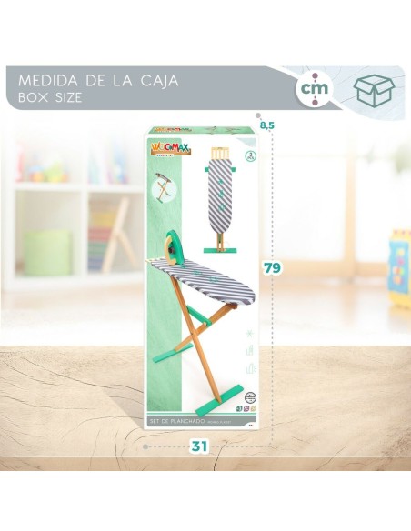 Ironing board Woomax Toy 2 Pieces 71,5 x 61,5 x 19 cm (4 Units)