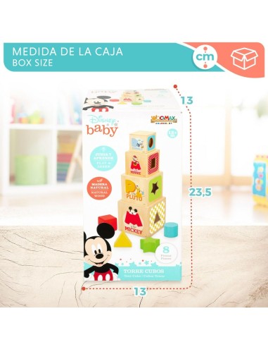 Stacking Blocks Disney 8 Pieces 4 Units 12,2 x 12,2 x 12,2 cm