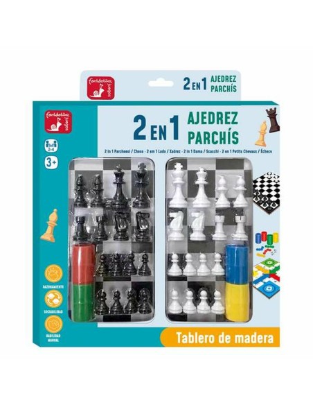 Educational Game Juinsa 30 x 30 cm Chess Parchis