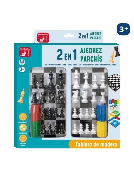 Educational Game Juinsa 30 x 30 cm Chess Parchis
