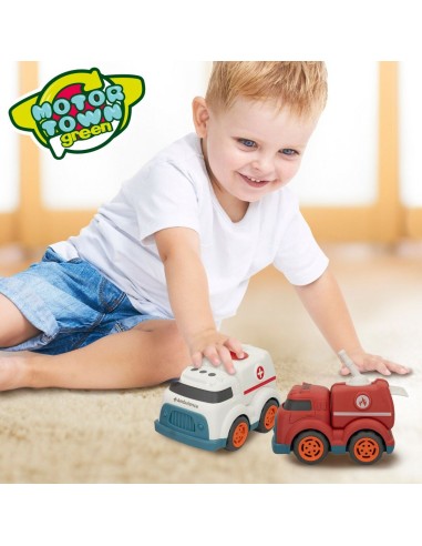 Set of 2 Vehicles Motor Town 17,5 x 12 x 11 cm (4 Units)