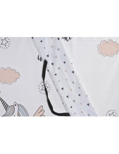 Tent DKD Home Decor Cotton Wood Unicorn (110 x 110 x 106 cm) 2