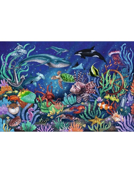 Puzzle Ravensburger Colorful Marine World 00017515 500 Pieces